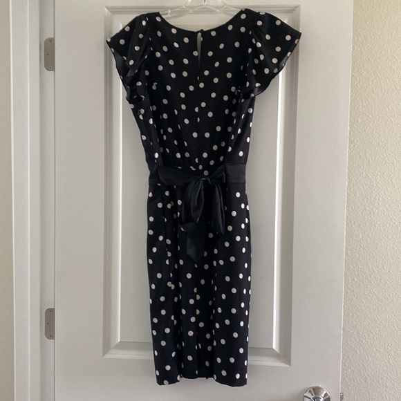 Express Black and White Polka Dot Dress size 6 - Picture 4 of 7